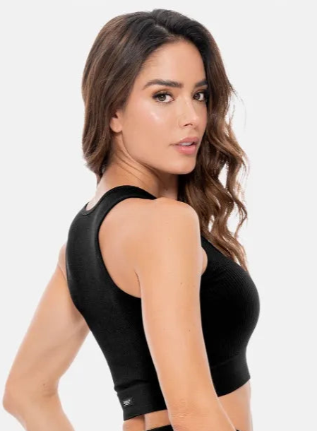 Black Top seamless with zipper