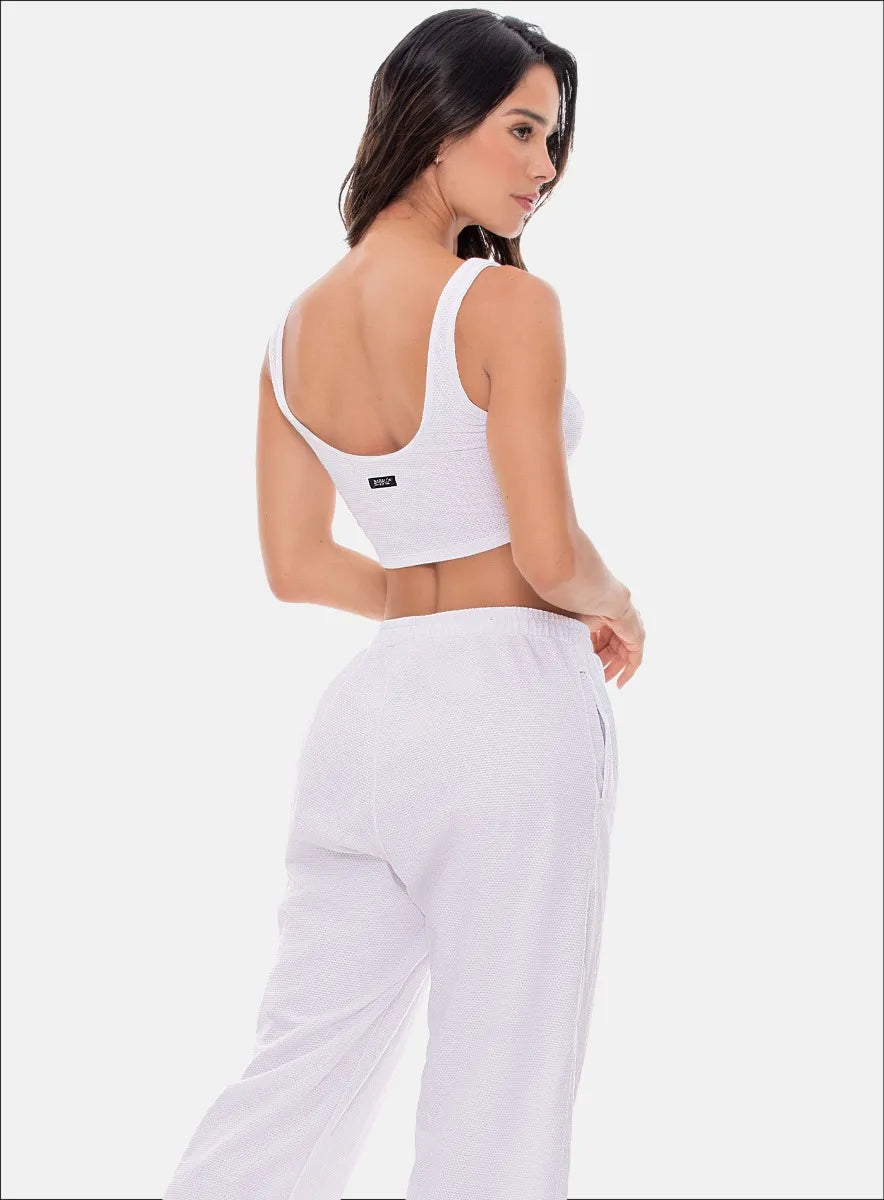 Set  White Jogger with top